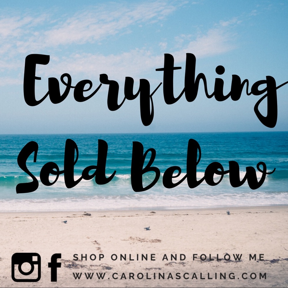 Everything Below this is sold